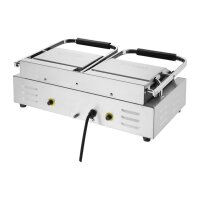 Buffalo Bistro Doppelkontakt-Grill | 2,9 kW | Flache & gerippte obere Platten