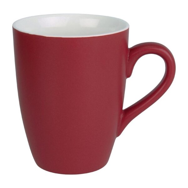 Olympia pastellfarbene Tassen - rot - 34cl - 12 Kaffeetassen