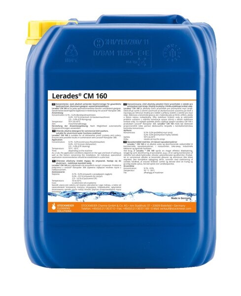 Lerades CM 160 Gewerbespülmaschinenreiniger - 10 l - Geschirreiniger
