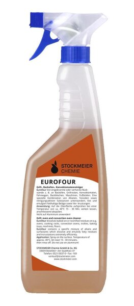 Eurofour Backofenreiniger - 12 x 750 ml Flasche - Grill- + Backofenreiniger