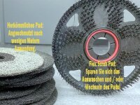 Flex Scrub Brush Pad - schwarz - 480 mm - Pad f. Reinigungsmaschinen