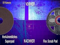 Flex Scrub Brush Pad - schwarz - 480 mm - Pad f. Reinigungsmaschinen