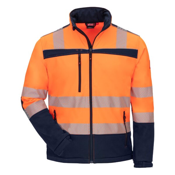 Nitras Warnschutz Softshelljacke | Gr. XS - 5XL | orange | Warnschutzjacke