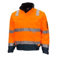 Nitras Warnschutz Pilotenjacke | Gr. XS - 4XL | orange |...
