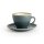 Olympia Kiln Cappuccinotassen + Untertassen Ozean | 23cl | Porzellan | 6 Sets