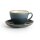 Olympia Kiln Cappuccinotassen + Untertassen Ozean | 34cl | Porzellan | 6 Sets