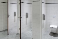 Wings 2Rollenspender für kernlose Rollen - Edelstahl - abschließbar - Toilettenpapierspender