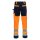 Nitras Motion Tex Viz lange Warnschutz-Arbeitshose | orange | Gr. 48