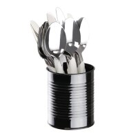 Olympia Frittenbüchse | Stahl | silber | 11 x 9(Ø)cm | 10 Dosen