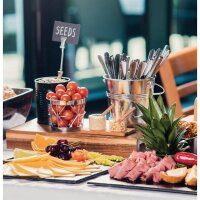 Olympia Frittenbüchse | Stahl | silber | 11 x 9(Ø)cm | 10 Dosen