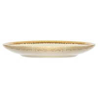 Olympia Kiln Cappuccinotassen + Untertassen Sandstein | 34cl | Porzellan | 6 Sets