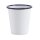 Olympia emaillierte Becher - weiß-blau - 31cl - 12 Becher