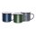 Olympia emaillierte Tassen - blau/schwarz - 35cl - 12 Tassen