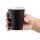 Fiesta Einwandige Heißgetränkebecher - schwarz - 230ml - 100 Kaffeebecher