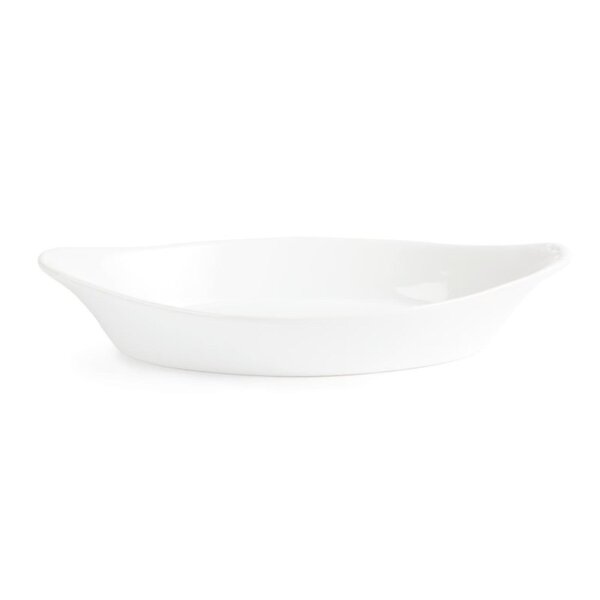 Olympia Whiteware Gratinschalen - weiß - 25,3 x 14cm - 12 Stück - Porzellan