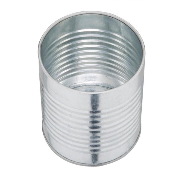 Olympia Frittenbüchse | Stahl | silber | 11 x 9(Ø)cm | 20 Dosen