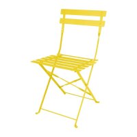 Bolero klappbare Terrassenstühle | Stahl | gelb | 4...