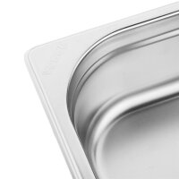 Vogue GN-Behälter GN1/6 - 6,5cm - 1 L - 4 Behälter + Deckel - Edelstahl