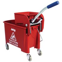 Jantex Moppeimer mit Mopppresse - rot - 20L -...