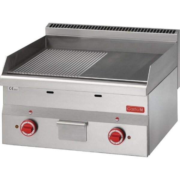 Gastro M elektrische Grillplatte 60/60FTRE - 1/2 glatte und 1/2 gerillte Grillplatte