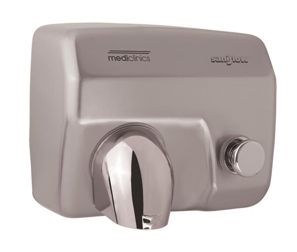 Mediclinics Saniflow - Händetrockner - m. Drucktaste - 2250 W - versch. Farben