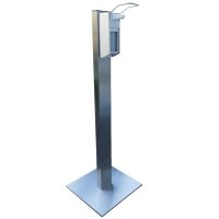 Hygiene Stand Tower - Edelstahl - Säule + Aluspender...