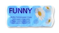 Toilettenpapier FUNNY - 3 - lagig - Zellstoff -...