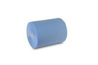 1 Industriepapierrolle QUICKY - Putzpapier - blau - 36 cm...