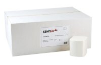 Toilettenpapier Einzelblatt SEMYtop - 9000 Stück - hochweiß - 11 x 20,5 cm