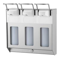 MediQo-line Desinfektionsspender TRIO - Edelstahl - 500...