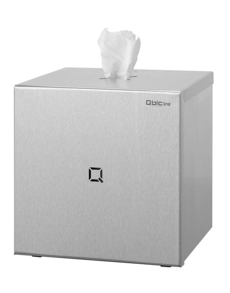 Qbic-line Innenabrollungsspender midi - Edelstahl - Tischmodell