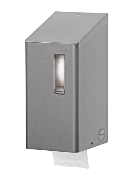 SanTRAL 2Rollen Spender - Toilettenpapierspender - Systemrollen