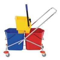 Jantex doppelter Moppeimer mit Mopppresse - 2 x 23L