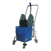 Jantex Deluxe Moppeimer mit Mopppresse - 24L - Reinigungswagen
