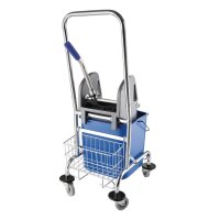 Jantex Deluxe Moppeimer mit Mopppresse - 24L - Reinigungswagen