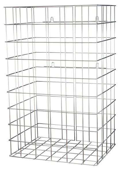 MediQo-line Abfallkorb | Aluminium Optik | 60 Liter