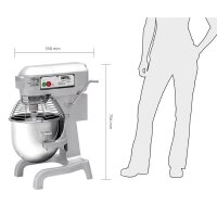 Buffalo Planetenmixer 20L - Edelstahl - 79,4(H) x 55,8(B)...