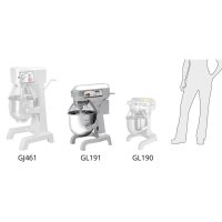 Buffalo Planetenmixer 20L - Edelstahl - 79,4(H) x 55,8(B) x 55,8(T)cm