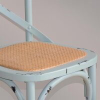 Bolero Esszimmerstühle - Birkenholz - antik blau - 4 Stühle