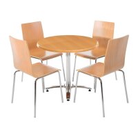 4 Bolero Esszimmerstühle Buchenfurnier - verschiedene Farben