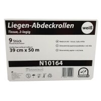 Medi-Inn Liegenabdeckungen - 2-lagig - 9 Rollen - versch. Breiten