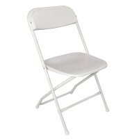 10 Bolero leichtgewichtige Klappstühle | weiß