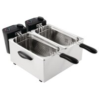 Caterlite Doppelfritteuse - 2 x 3,5L -  2KW - Edelstahlgehäuse