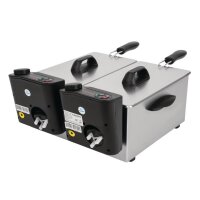 Caterlite Doppelfritteuse - 2 x 3,5L -  2KW - Edelstahlgehäuse