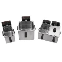 Caterlite Doppelfritteuse - 2 x 3,5L -  2KW - Edelstahlgehäuse