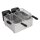 Caterlite Doppelfritteuse - 2 x 3,5L -  2KW - Edelstahlgehäuse