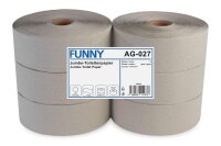 Jumbo Toilettenpapier Funny | 1-lagig | grau | nicht...