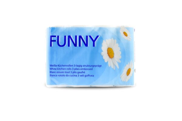 48 Küchenrollen Funny | 3-lagig | Zellstoff | 50 Blatt