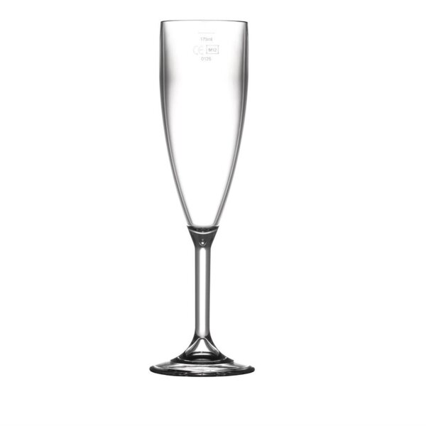 12 BBP Champagnergläser CE-markiert | 20cl | Kunststoffgläser