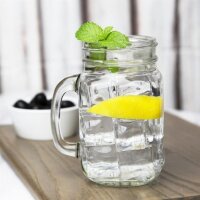 Olympia Henkelkrug | 45cl | 12 Stück | Glaskrug | Geschirrspüler geeignet